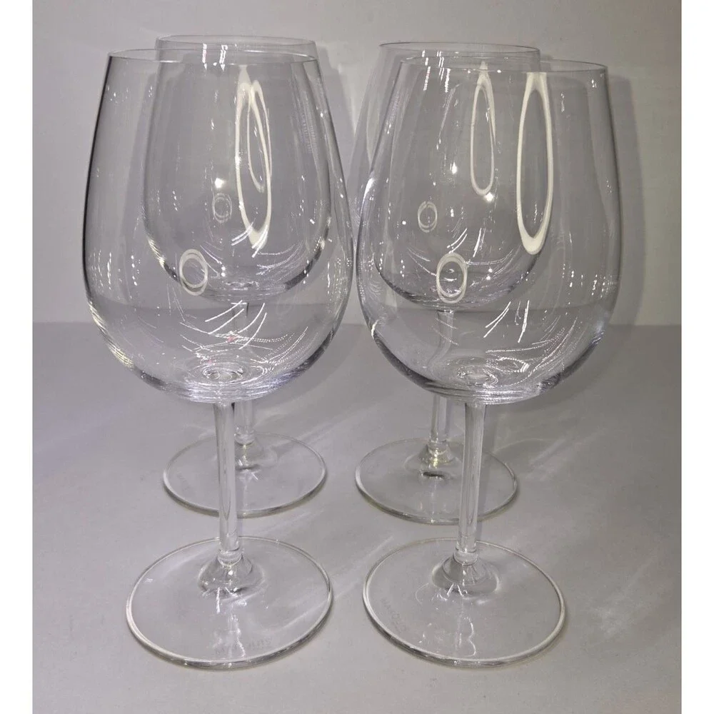 Set Of 4 Marquis By Waterford Vintage Red Wine Goblets Glasses Crystal 8.75